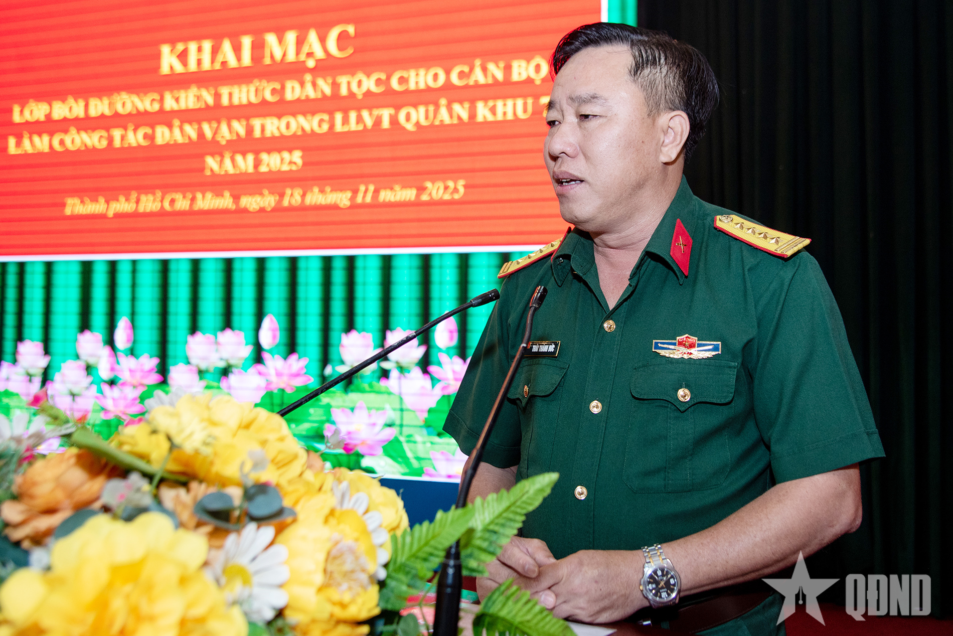 Quân khu 7: Bồi dưỡng kiến thức dân tộc cho cán bộ làm công tác dân vận 