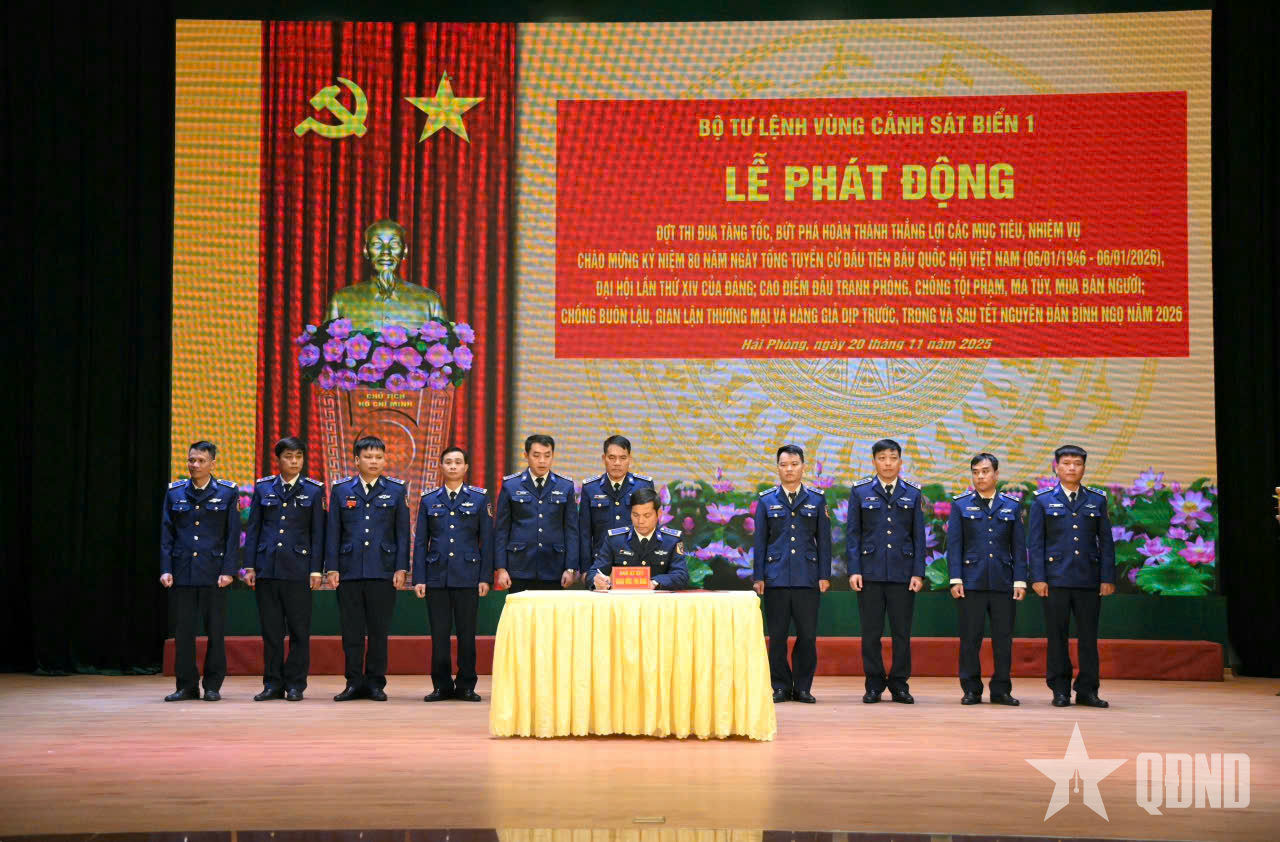 Vùng Cảnh sát biển 1 thi đua tăng tốc, bứt phá chào mừng các sự kiện trọng đại của đất nước

