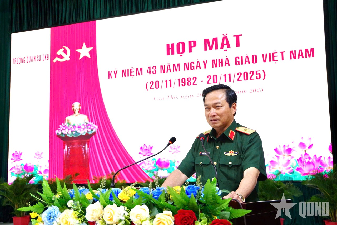 Trường Quân sự Quân khu 9: Nhiều hoạt động kỷ niệm Ngày Nhà giáo Việt Nam