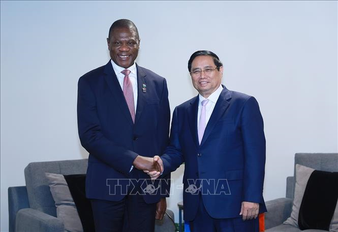 Thủ tướng Phạm Minh Chính tiếp Phó tổng thống Cộng hòa Nam Phi Paul Mashatile