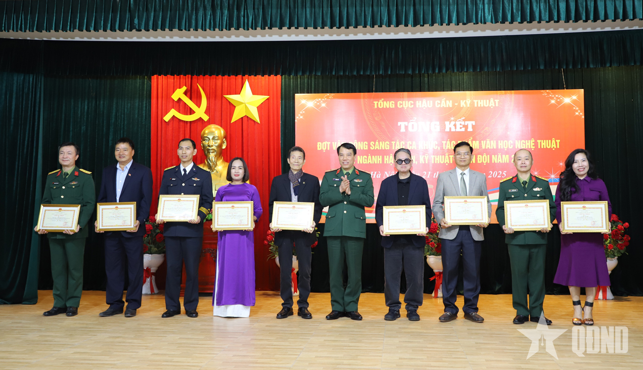 Tổng kết đợt vận động sáng tác ca khúc tác phẩm văn học nghệ thuật về ngành hậu cần, kỹ thuật năm 2025
