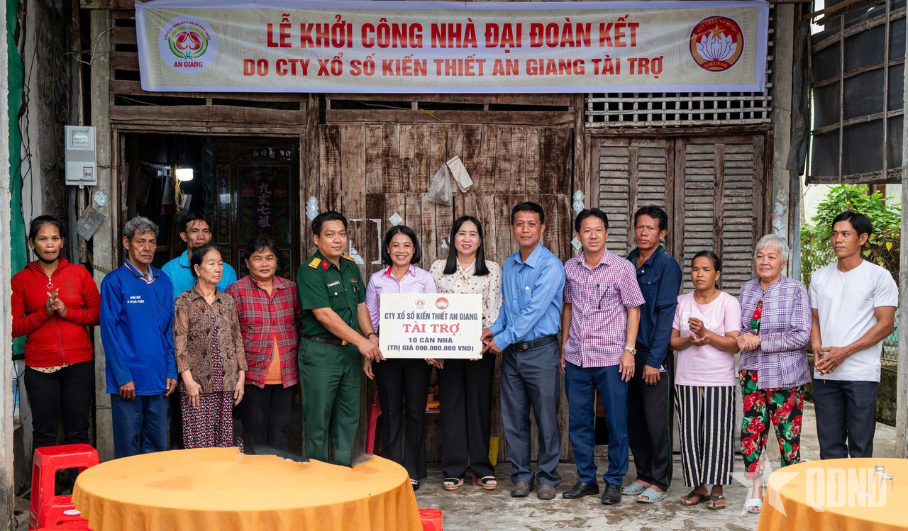 An Giang: Hỗ trợ 50 căn nhà đại đoàn kết tặng người dân các xã biên giới