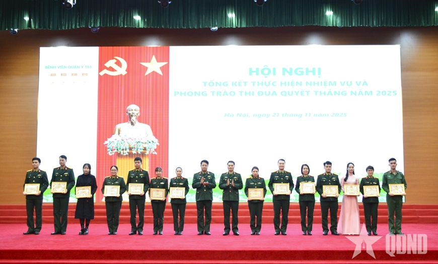 Bệnh viện Quân y 103: Tổng kết thực hiện nhiệm vụ và Phong trào Thi đua Quyết thắng năm 2025