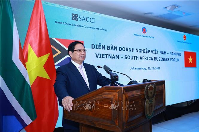 Thủ tướng Phạm Minh Chính dự Diễn đàn doanh nghiệp Việt Nam - Nam Phi

