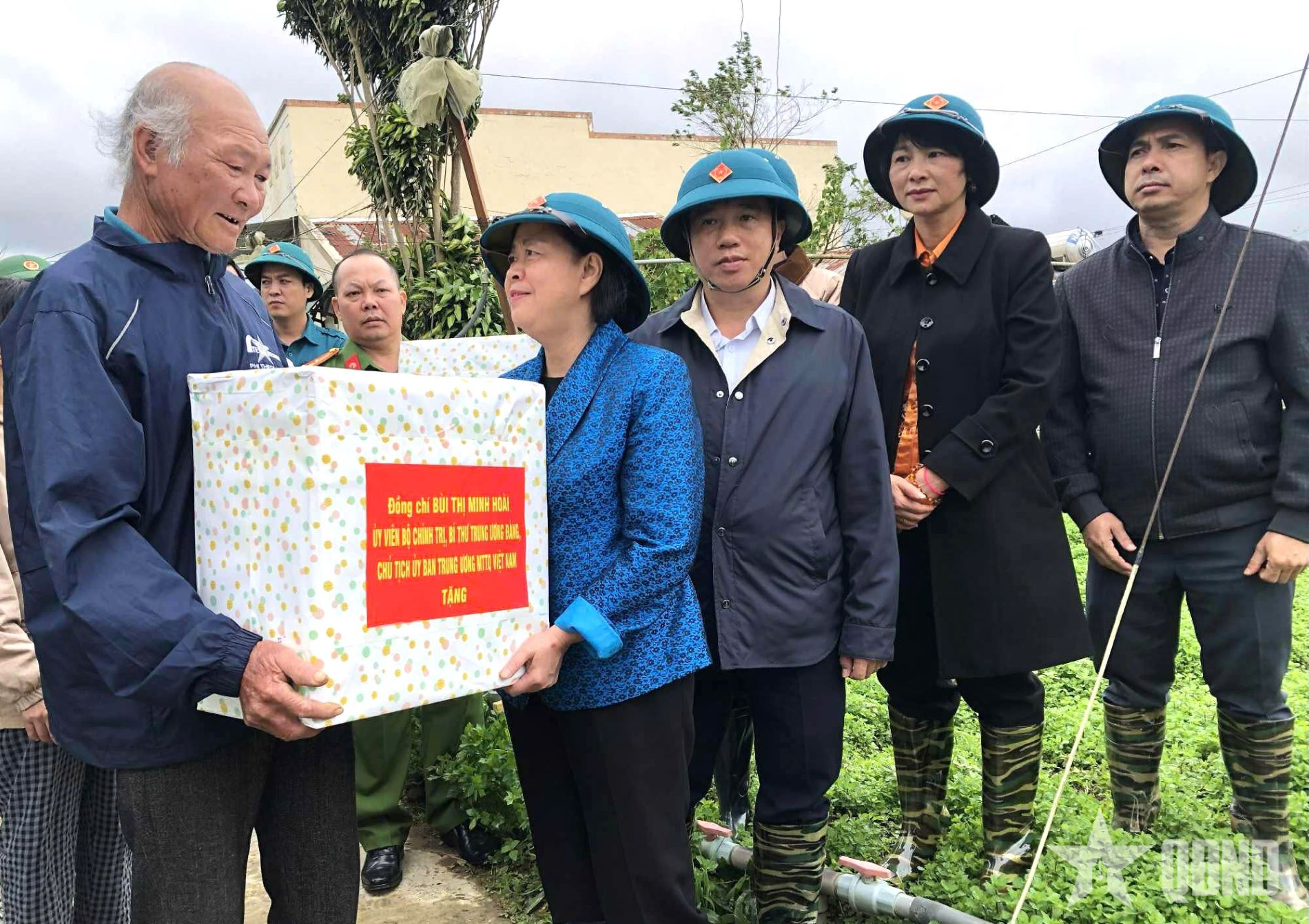 Chủ tịch Ủy ban Trung ương Mặt trận Tổ quốc Việt Nam kiểm tra công tác khắc phục mưa lũ tại Lâm Đồng