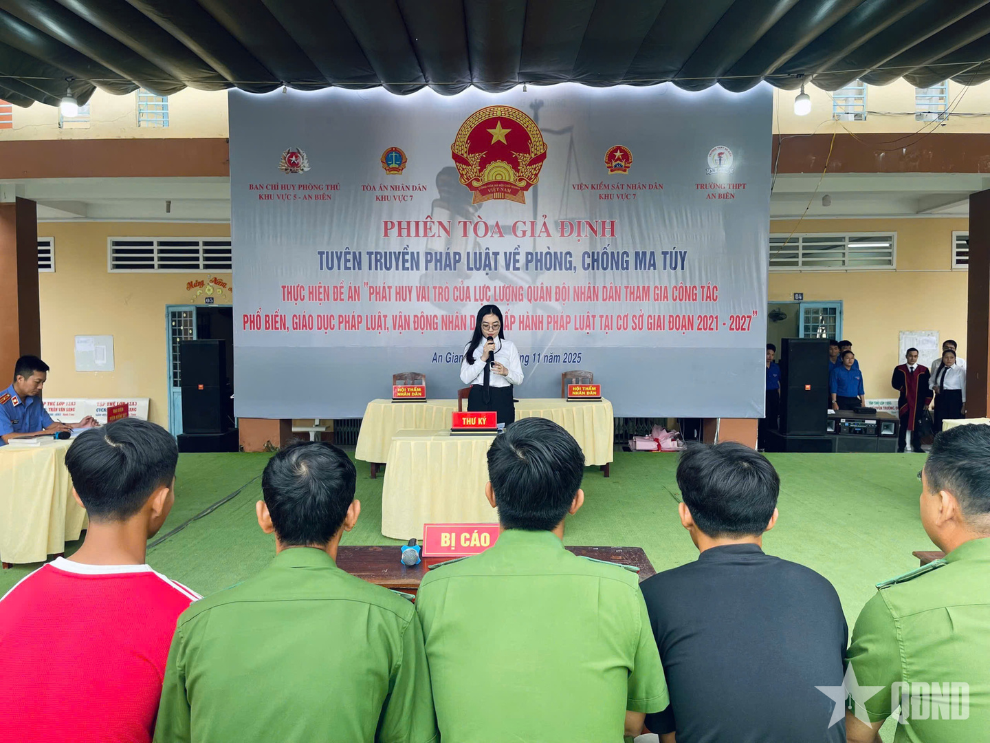 An Giang: Tổ chức thành công phiên tòa giả định tuyên truyền Luật Phòng, chống ma túy năm 2025