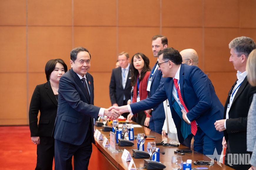 Chủ tịch Quốc hội Trần Thanh Mẫn tiếp đoàn Hội đồng Kinh doanh châu Âu - ASEAN