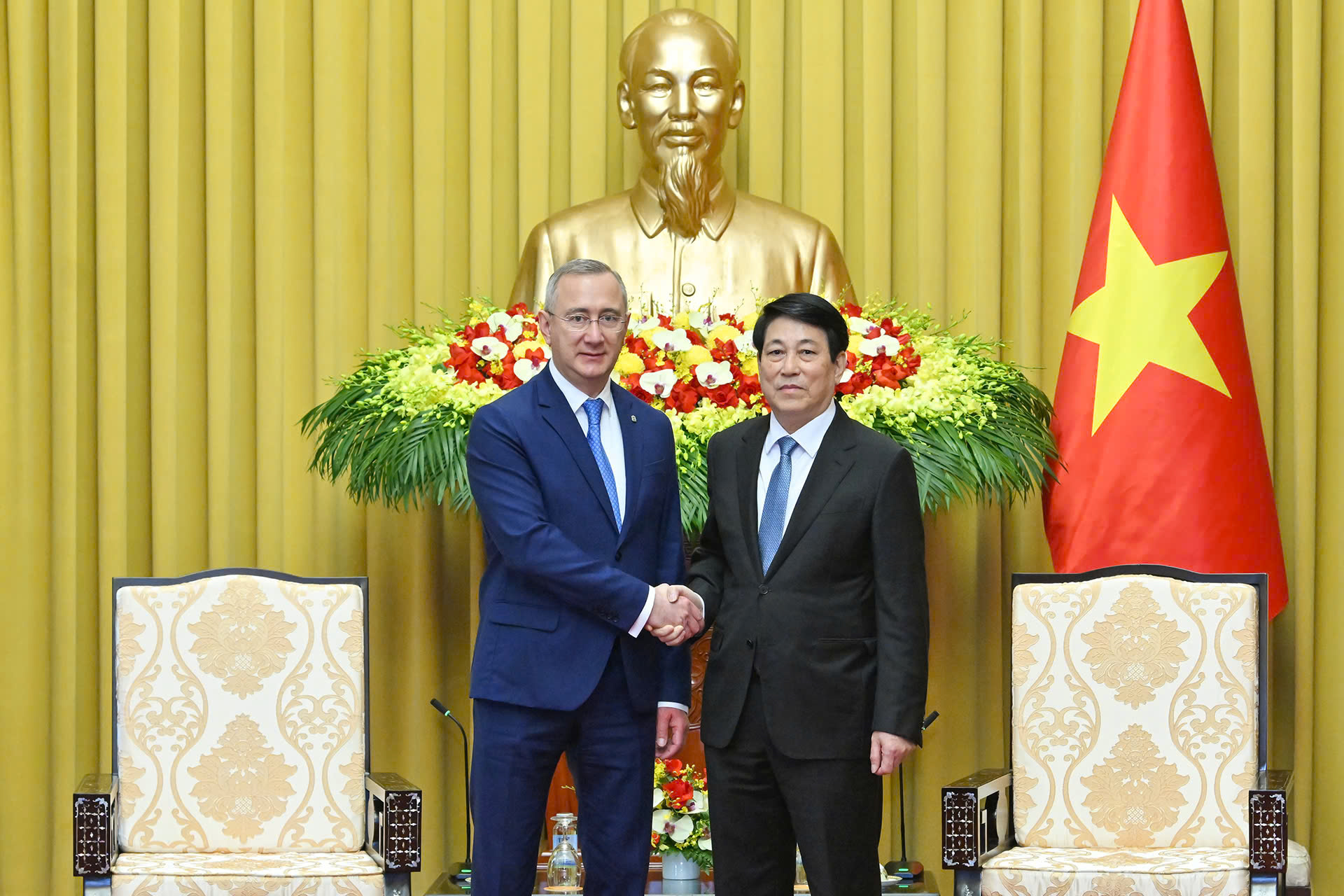 Chủ tịch nước Lương Cường tiếp Thống đốc tỉnh Kaluga (Liên bang Nga)