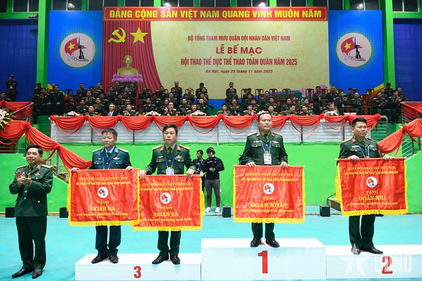 Bế mạc Hội thao thể dục thể thao toàn quân năm 2025