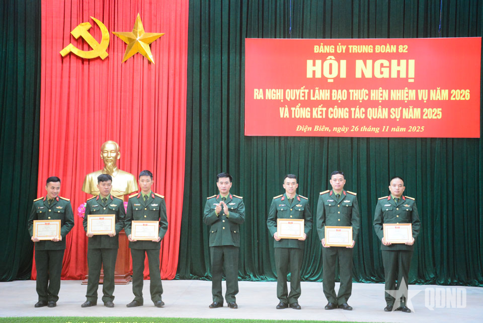 Trung đoàn 82, Sư đoàn 355 hoàn thành tốt nhiệm vụ quân sự năm 2025