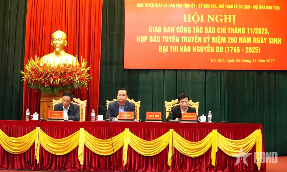 Hà Tĩnh: Họp báo tuyên truyền lễ kỷ niệm 260 năm ngày sinh Đại thi hào Nguyễn Du