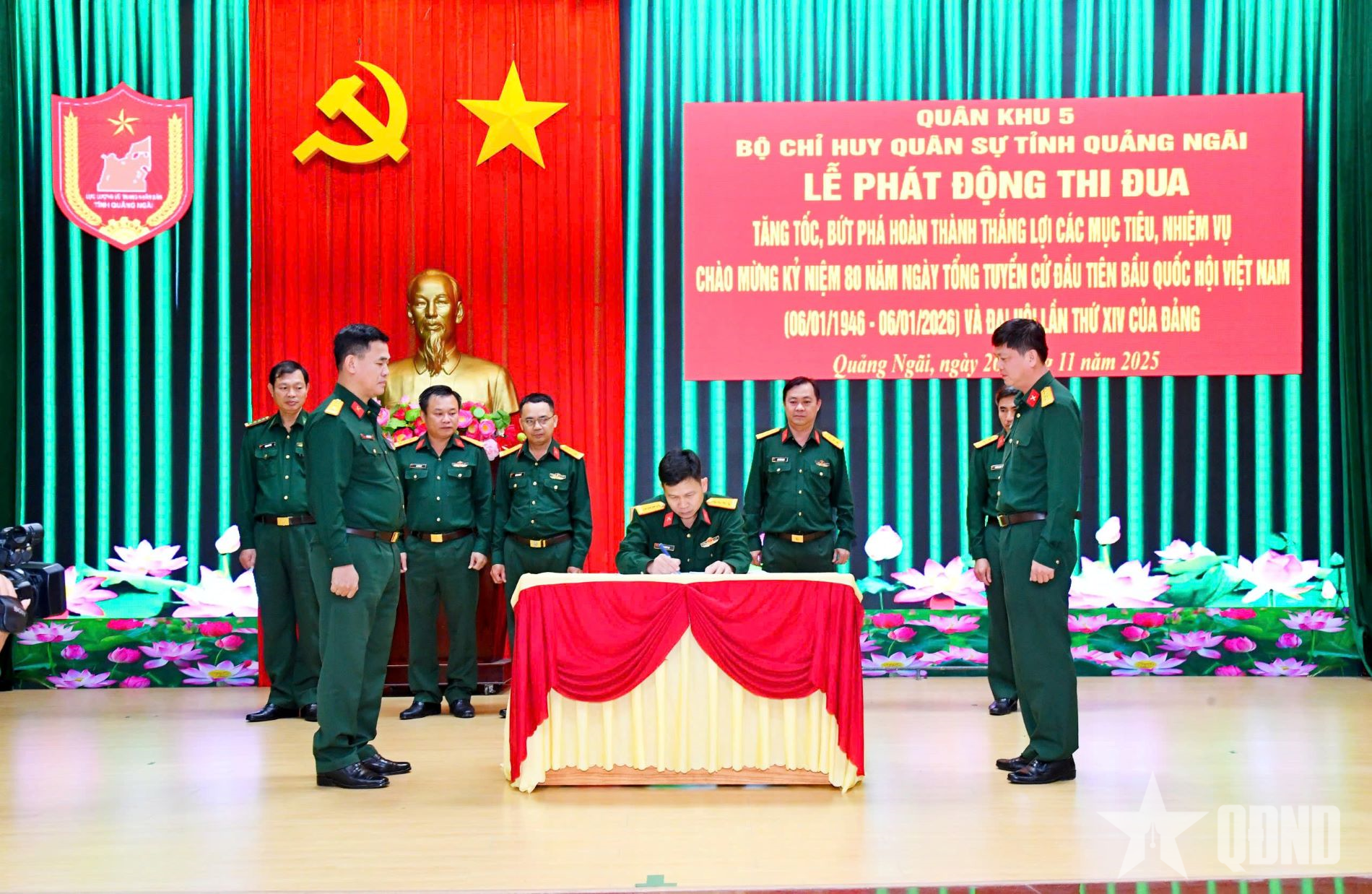 Bộ CHQS tỉnh Quảng Ngãi phát động thi đua “Tăng tốc, bứt phá”