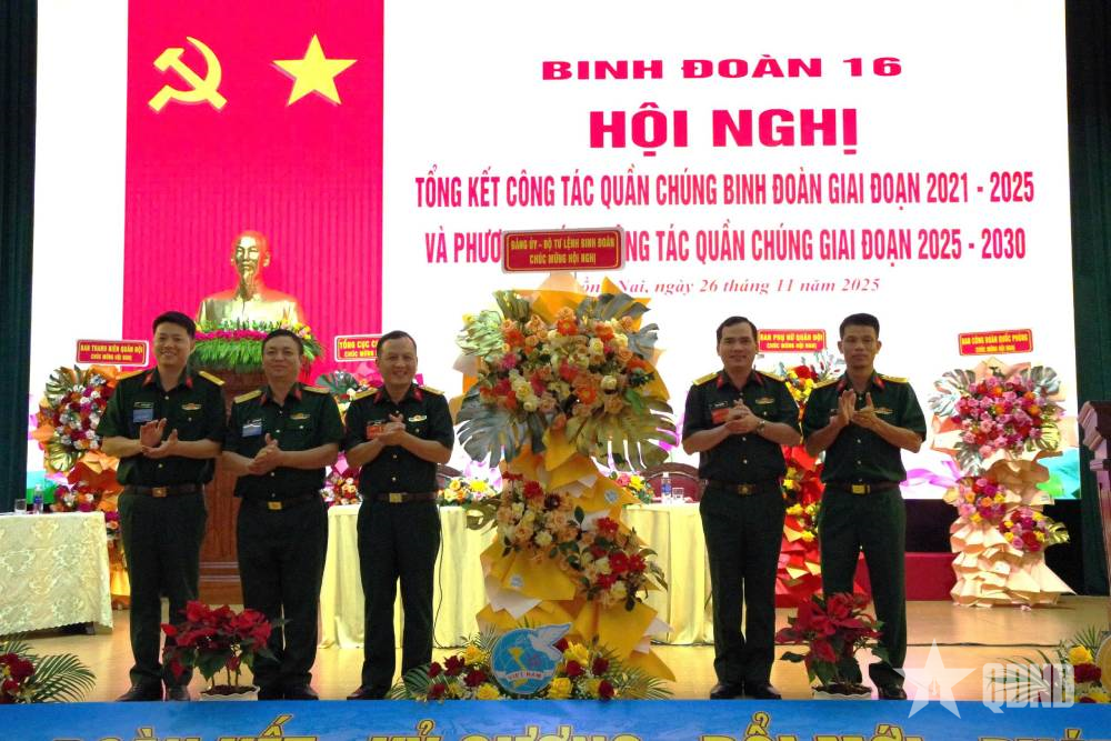 Binh đoàn 16: Tổng kết công tác quần chúng, giai đoạn 2021 - 2025

