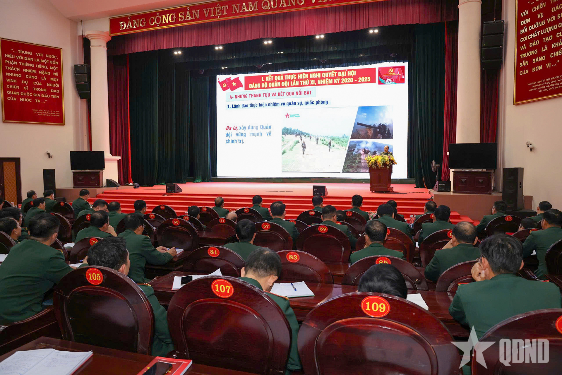 Trường Sĩ quan Lục quân 1 quán triệt Nghị quyết Đại hội đại biểu Đảng bộ Quân đội lần thứ XII