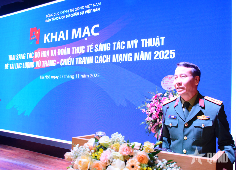 25 họa sĩ tham gia Trại sáng tác về đề tài Lực lượng vũ trang - Chiến tranh cách mạng năm 2025