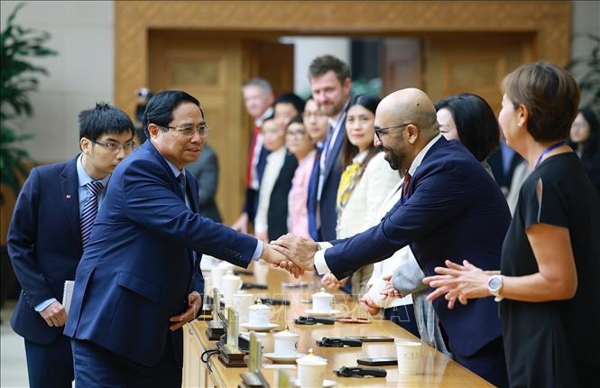 Thủ tướng Phạm Minh Chính tiếp Hội đồng Kinh doanh châu Âu - ASEAN và Hiệp hội Doanh nghiệp châu Âu tại Việt Nam