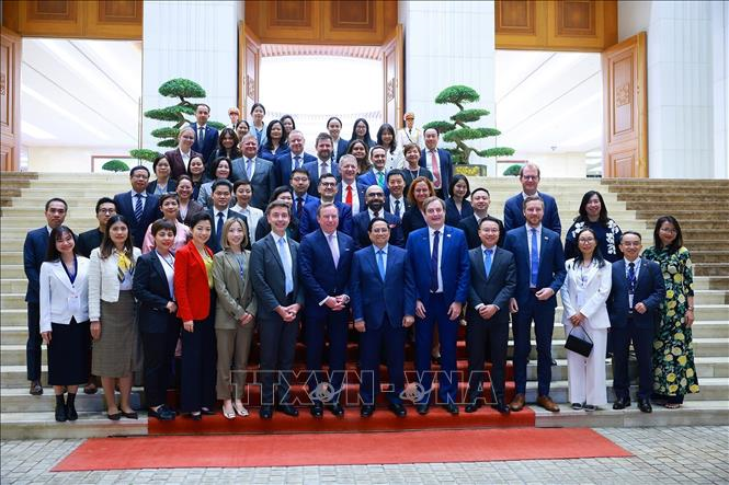 Thủ tướng Phạm Minh Chính tiếp Hội đồng Kinh doanh châu Âu - ASEAN và Hiệp hội Doanh nghiệp châu Âu tại Việt Nam