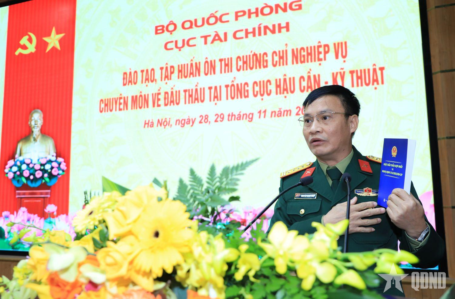 Đào tạo, tập huấn về đấu thầu tại Tổng cục Hậu cần - Kỹ thuật

