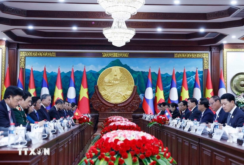 Tổng Bí thư Tô Lâm hội đàm với Tổng Bí thư, Chủ tịch nước Lào Thongloun Sisoulith