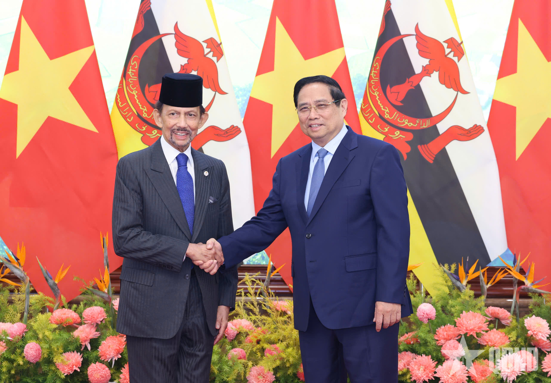 Thủ tướng Phạm Minh Chính hội kiến Quốc vương Brunei