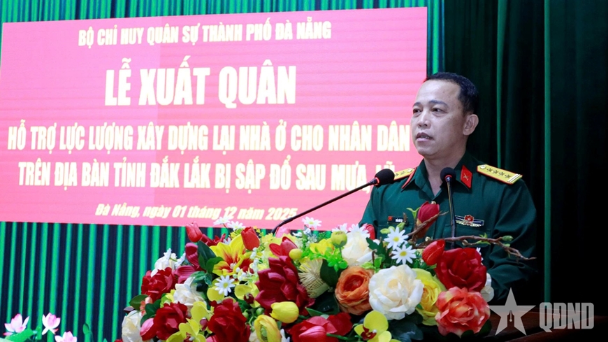 Bộ CHQS TP Đà Nẵng: Gần 100 cán bộ, chiến sĩ ra quân xây dựng, sửa chữa nhà cửa cho nhân dân vùng lũ