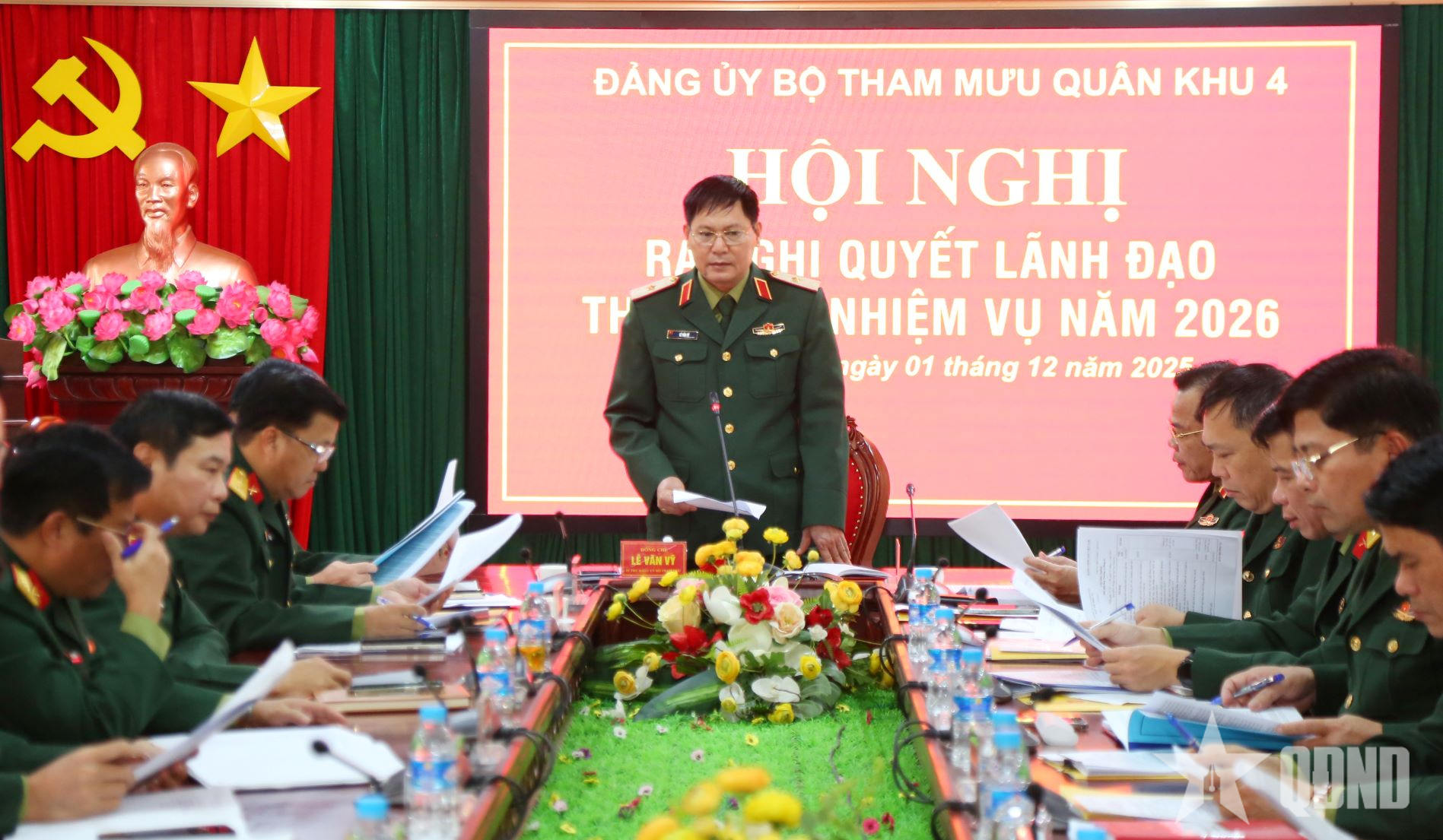 Đảng ủy Bộ Tham mưu (Quân khu 4) ra Nghị quyết lãnh đạo thực hiện nhiệm vụ năm 2026