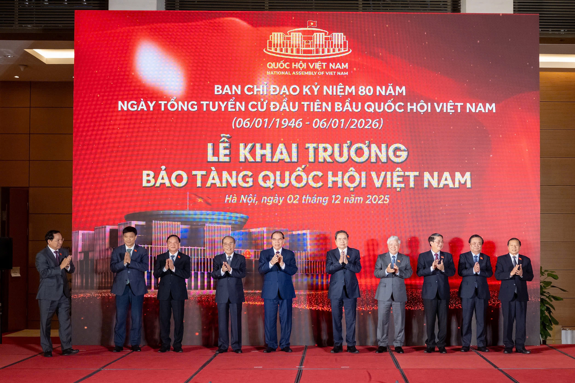 Chủ tịch Quốc hội Trần Thanh Mẫn dự Lễ khai trương Bảo tàng Quốc hội Việt Nam