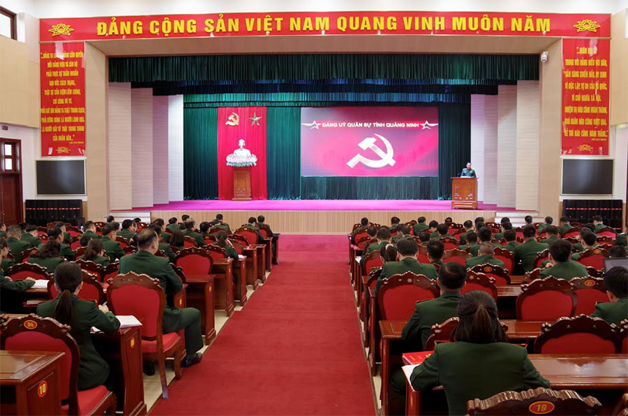 Đảng ủy Quân sự tỉnh Quảng Ninh: Học tập, quán triệt, triển khai thực hiện Nghị quyết Đại hội Đảng bộ Quân đội lần thứ XII
