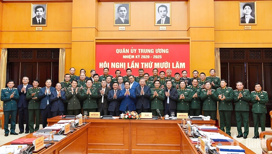 Tổng Bí thư Tô Lâm, Bí thư Quân ủy Trung ương chủ trì Hội nghị Quân ủy Trung ương lần thứ mười lăm