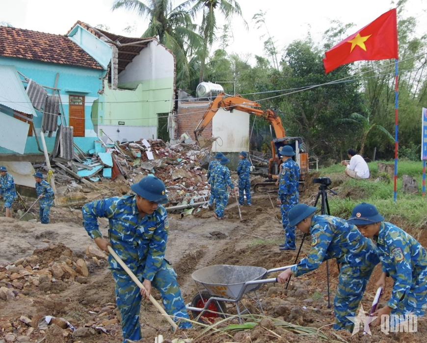 Sư đoàn 377 khởi công xây dựng nhà giúp nhân dân vùng lũ Đắk Lắk