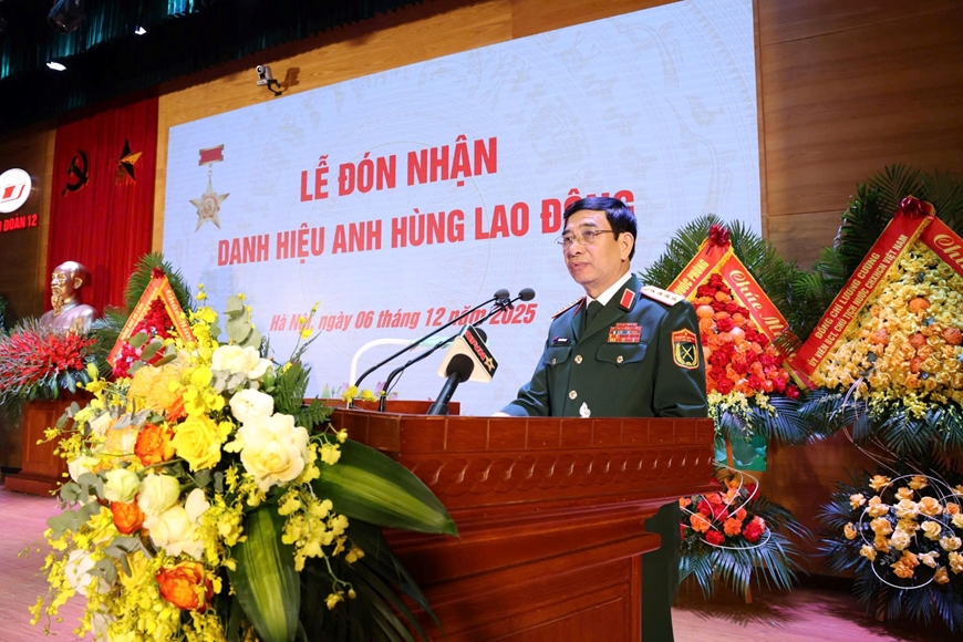 Binh đoàn 12 đón nhận danh hiệu Anh hùng Lao động