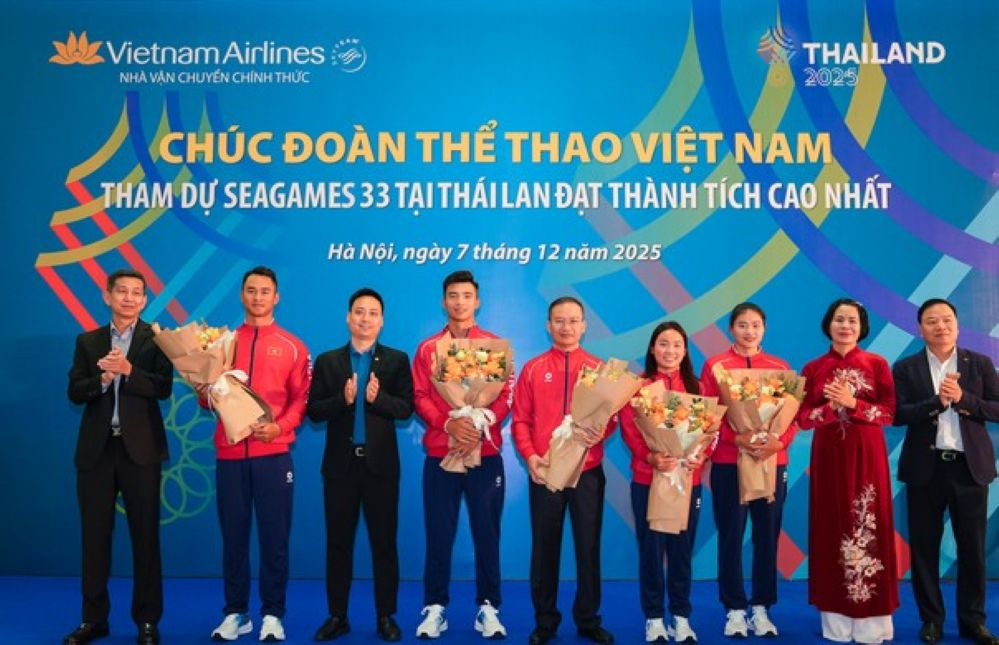 Vietnam Airlines là đơn vị vận chuyển chính thức của Đoàn Thể thao Việt Nam tại SEA Games 33 và ASEAN Para Games 13