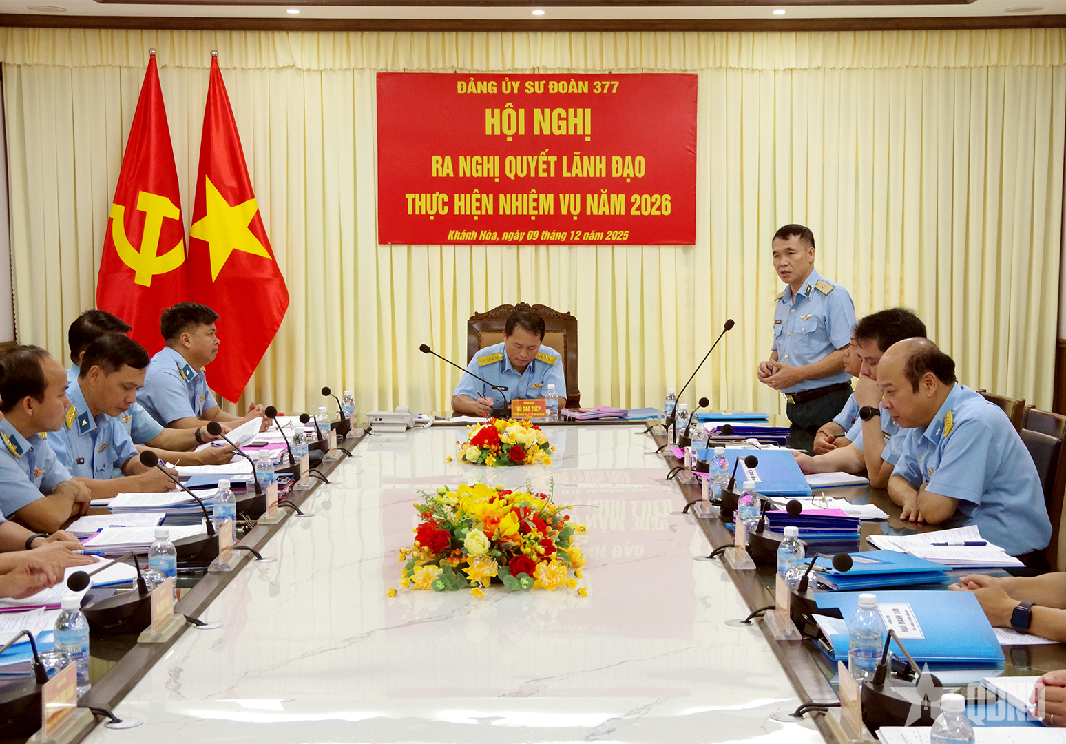 Đảng ủy Sư đoàn 377 tổ chức Hội nghị ra Nghị quyết lãnh đạo thực hiện nhiệm vụ năm 2026