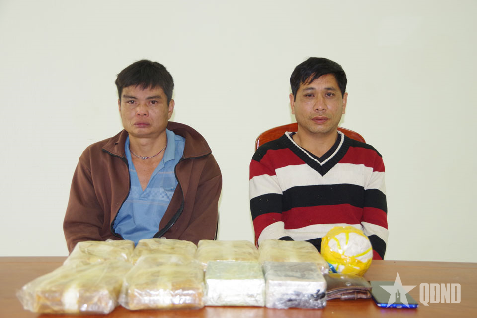 Điện Biên: Bắt quả tang 2 đối tượng vận chuyển số lượng lớn ma túy