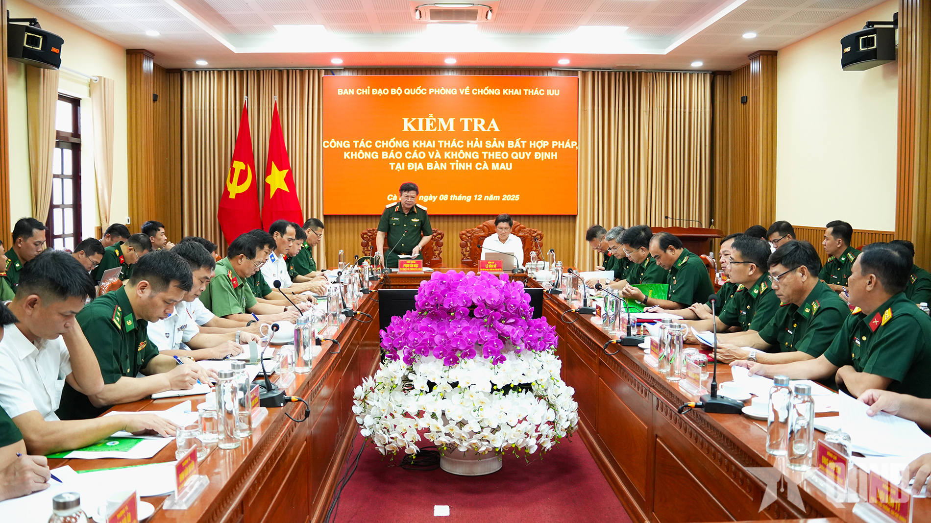 Bộ Quốc phòng kiểm tra công tác chống khai thác IUU trên địa bàn tỉnh Cà Mau