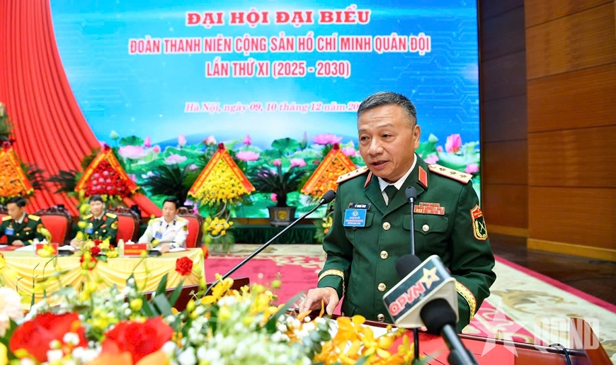 Đại tướng Phan Văn Giang dự, chỉ đạo Đại hội đại biểu Đoàn TNCS Hồ Chí Minh Quân đội lần thứ XI