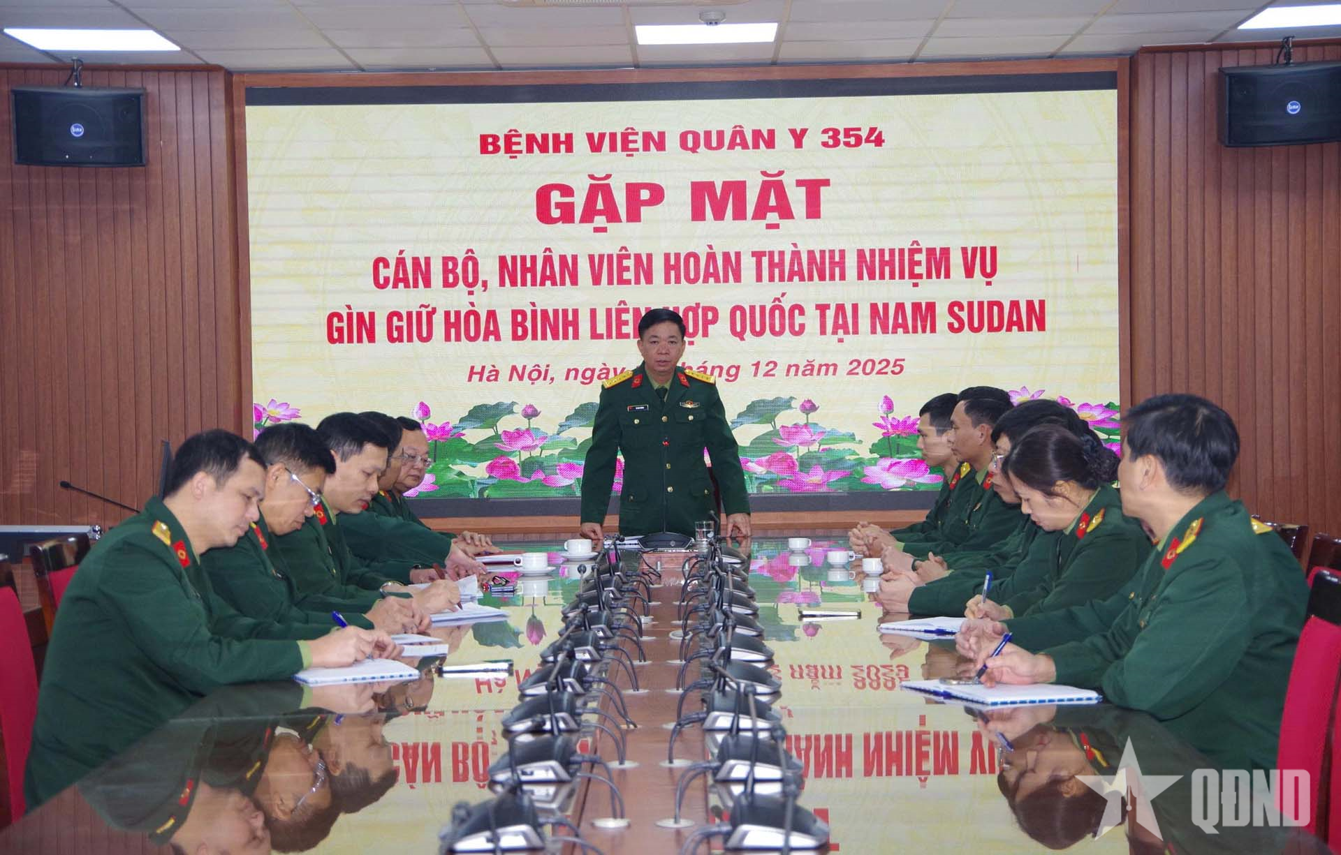 Bệnh viện Quân y 354 gặp mặt cán bộ hoàn thành nhiệm vụ gìn giữ hòa bình Liên hợp quốc tại Nam Sudan
