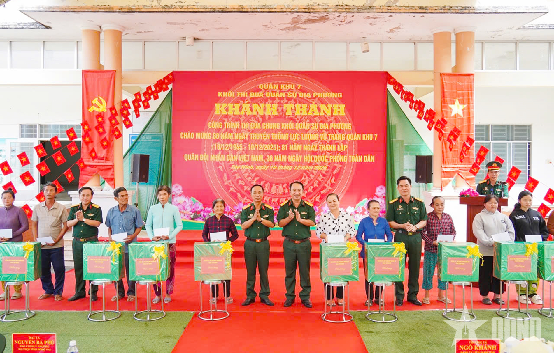 Khối Thi đua quân sự địa phương Quân khu 7 khánh thành công trình giao thông tại Tây Ninh