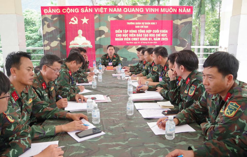 Trường Quân sự Quân khu 7: Thi đua dạy tốt, học tốt, phục vụ tốt