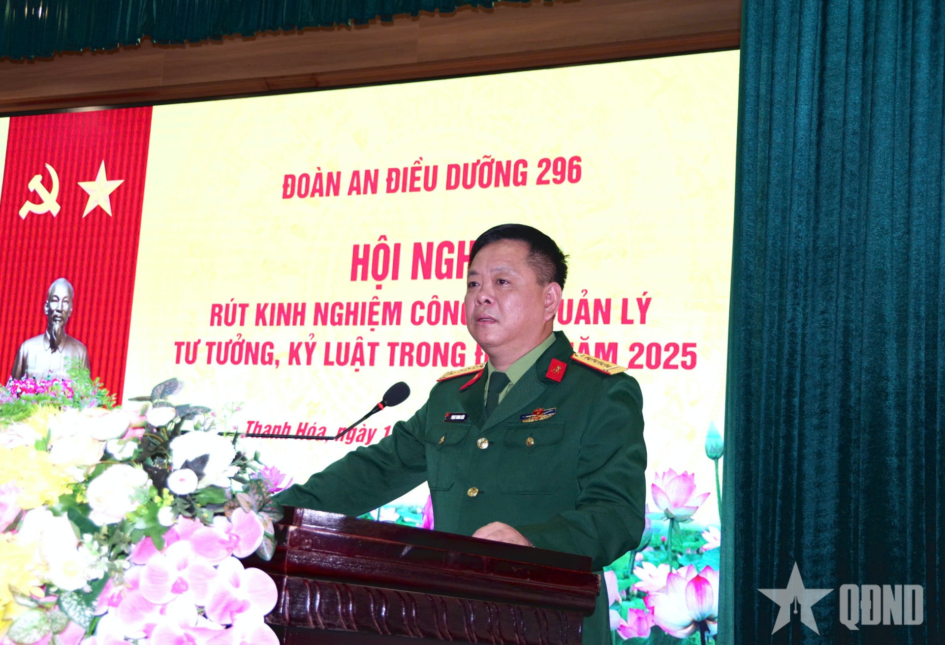 Đoàn An điều dưỡng 296 rút kinh nghiệm công tác quản lý tư tưởng, kỷ luật