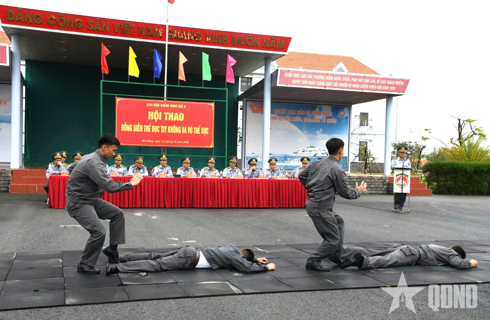 Chi đội Kiểm ngư số 3 tổ chức Hội thao đồng diễn thể dục tay không và võ thể dục năm 2025