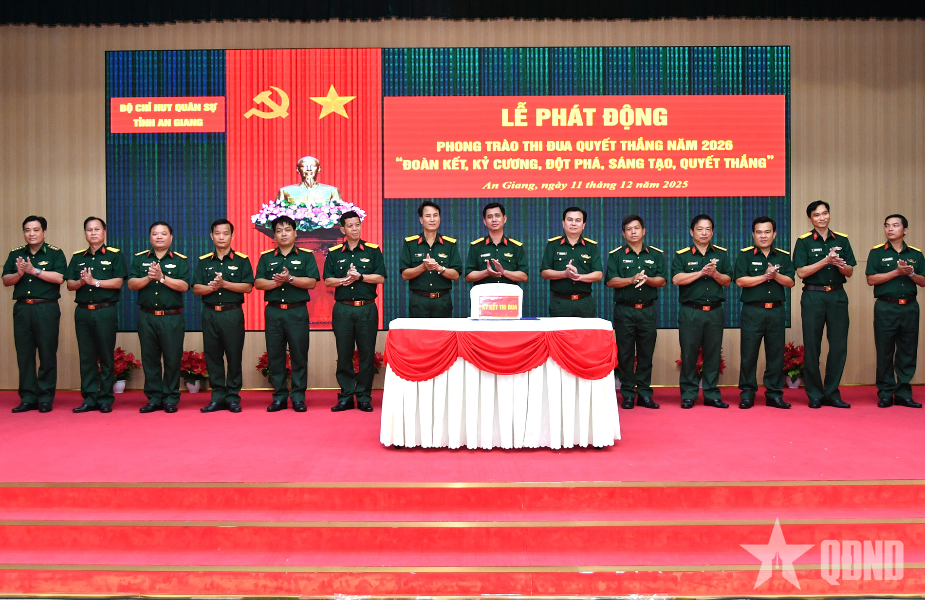 Bộ CHQS tỉnh An Giang: Đoàn kết, kỷ cương, đột phá, sáng tạo, quyết thắng
