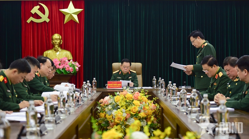 Đại tướng Nguyễn Trọng Nghĩa chủ trì Hội nghị Ban Chủ nhiệm Tổng cục Chính trị