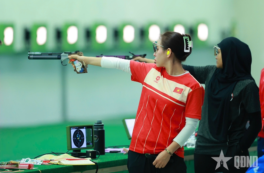 Bắn súng Việt Nam giành Huy chương Vàng, phá kỷ lục SEA Games