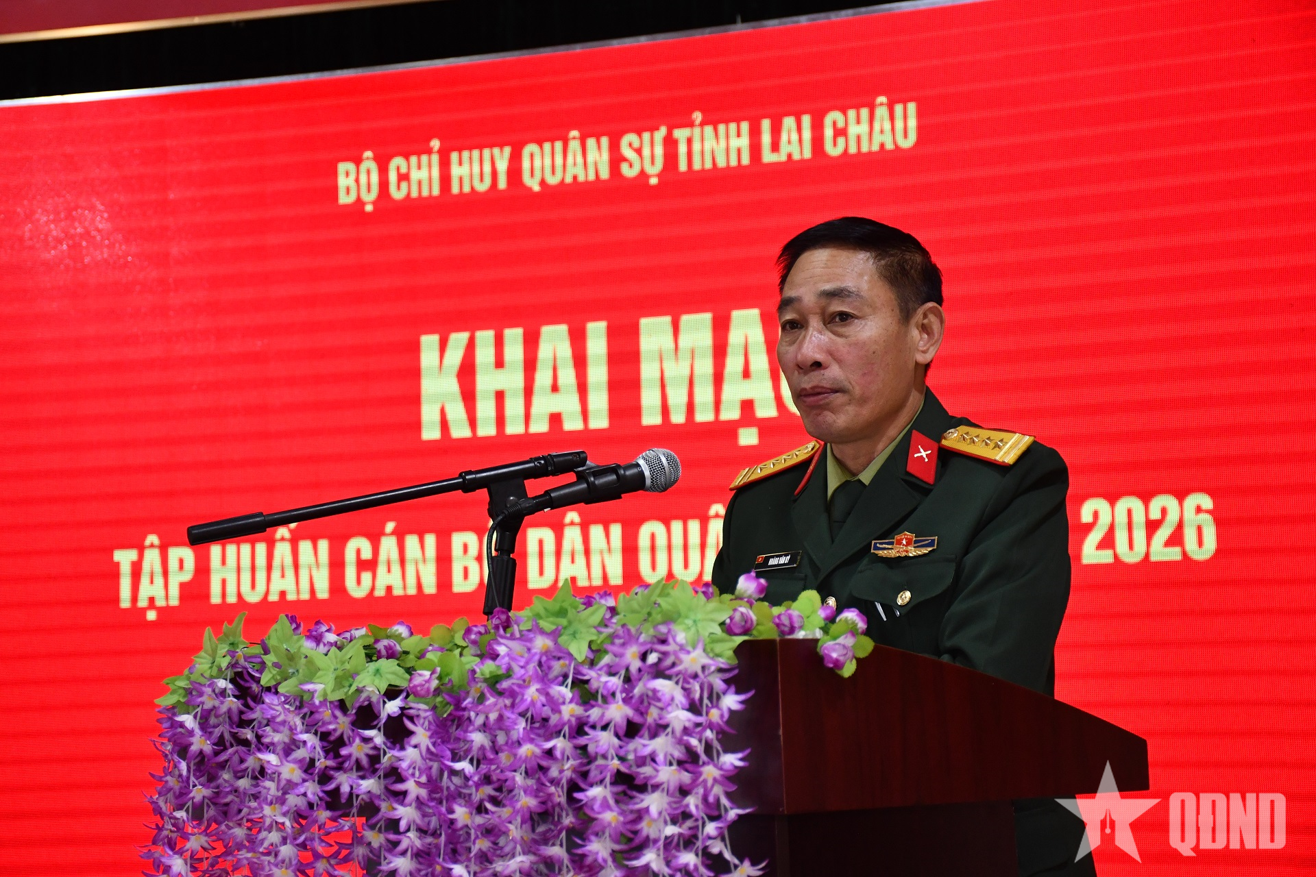 Bộ CHQS tỉnh Lai Châu tập huấn cán bộ dân quân tự vệ năm 2026