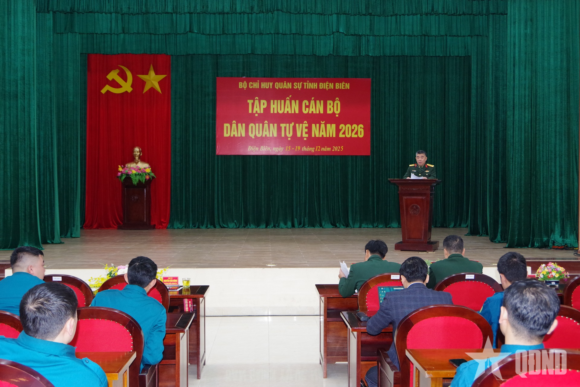 Bộ CHQS tỉnh Điện Biên tập huấn cán bộ dân quân tự vệ năm 2026