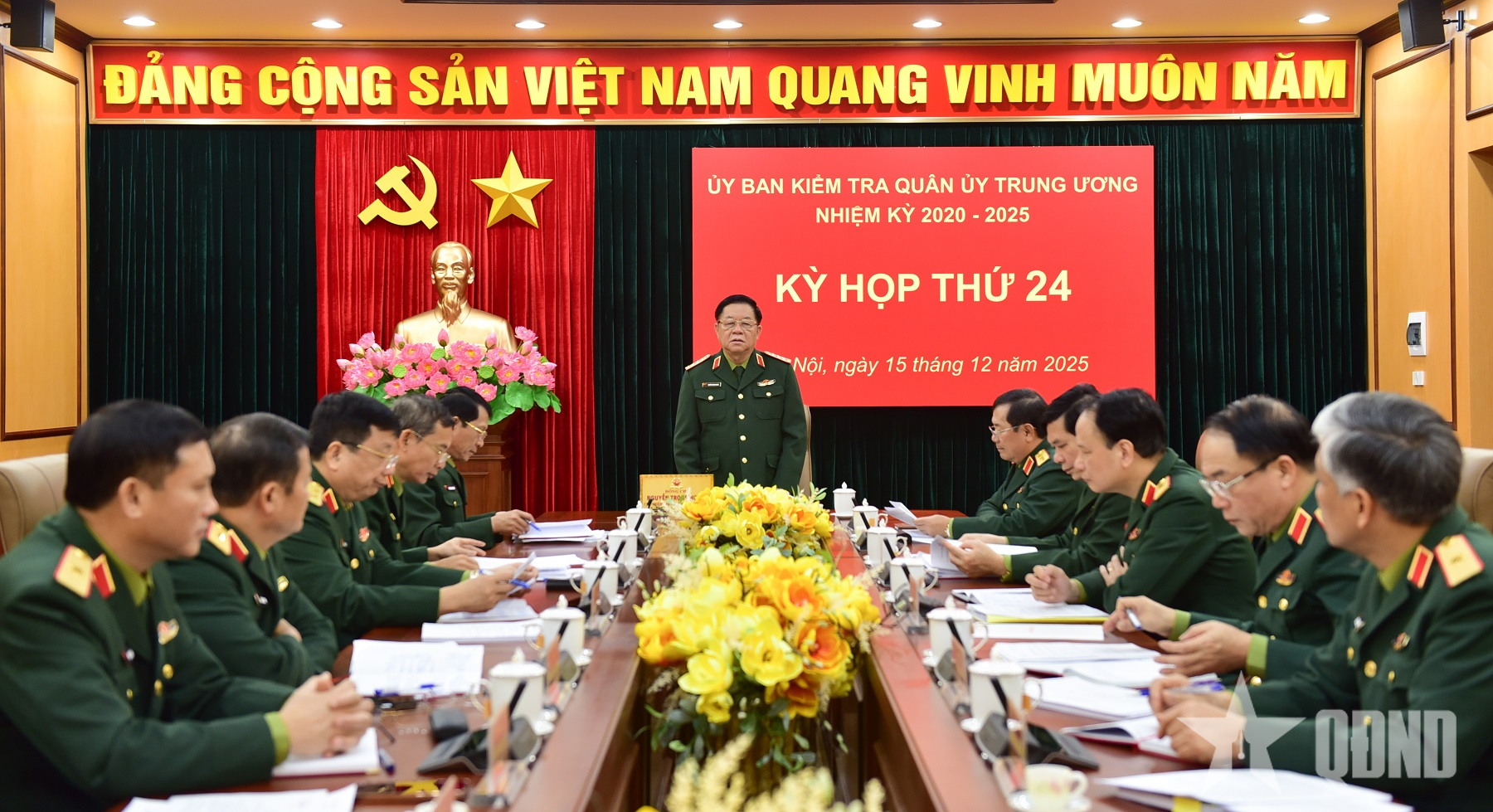 Đại tướng Nguyễn Trọng Nghĩa chủ trì kỳ họp thứ 24 Ủy ban Kiểm tra Quân ủy Trung ương