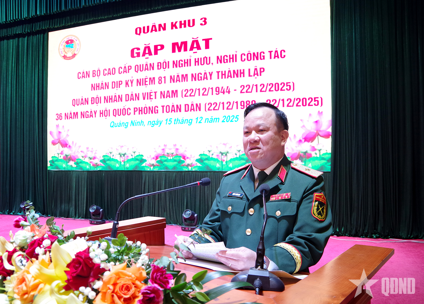 Quân khu 3: Gặp mặt cán bộ cao cấp Quân đội nghỉ hưu, nghỉ công tác