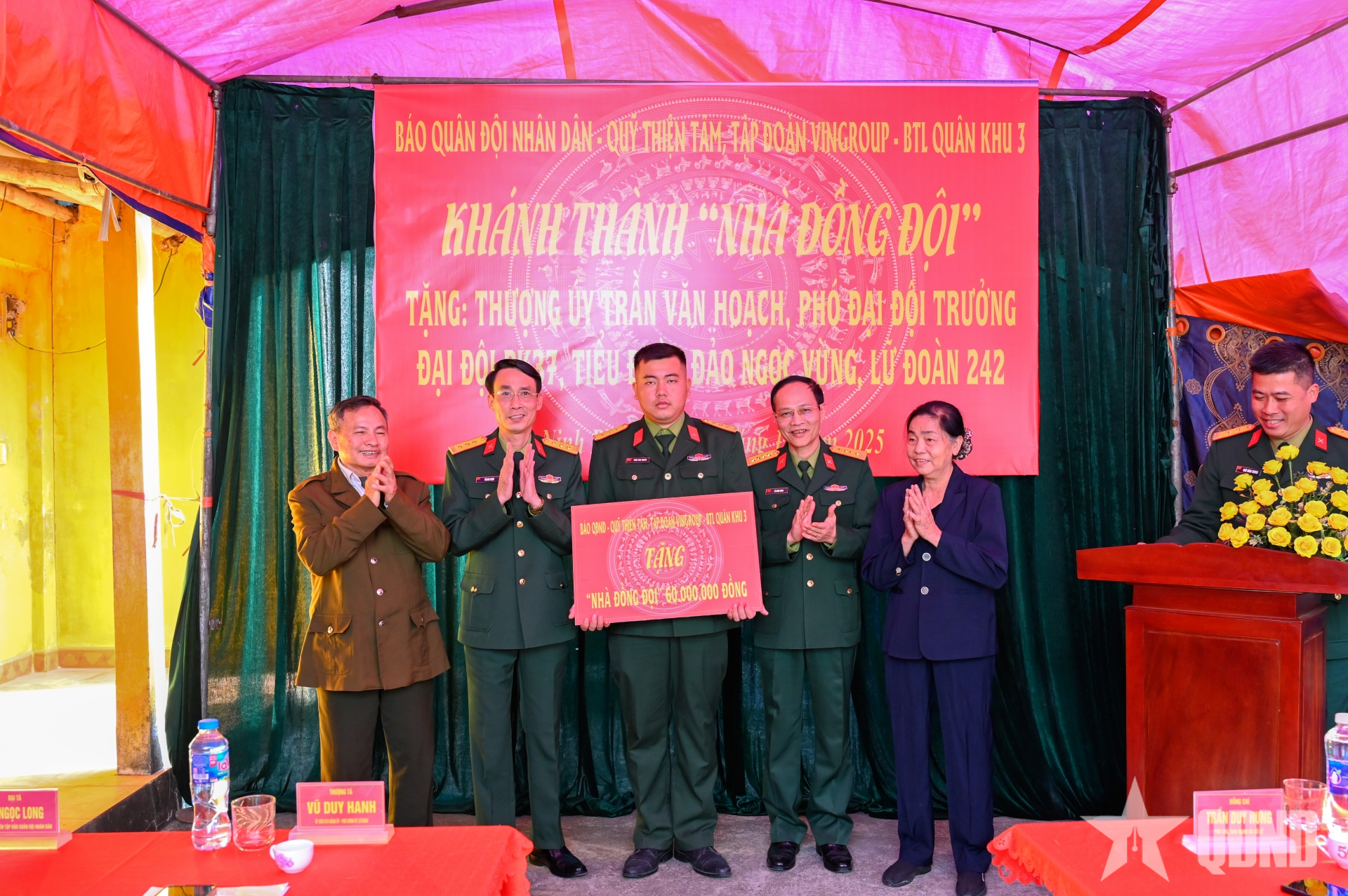 Lữ đoàn 242 (Quân khu 3) khánh thành, bàn giao “Nhà đồng đội” tại Ninh Bình