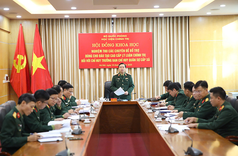 Học viện Chính trị họp nghiệm thu chuyên đề bổ trợ đào tạo cao cấp lý luận chính trị 

